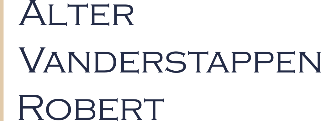ALTER - VANDERSTAPPEN - ROBERT